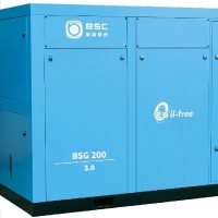鲍斯BSG200-1.6永磁变频螺杆鼓风机 16公斤92立方无油螺杆鼓风机